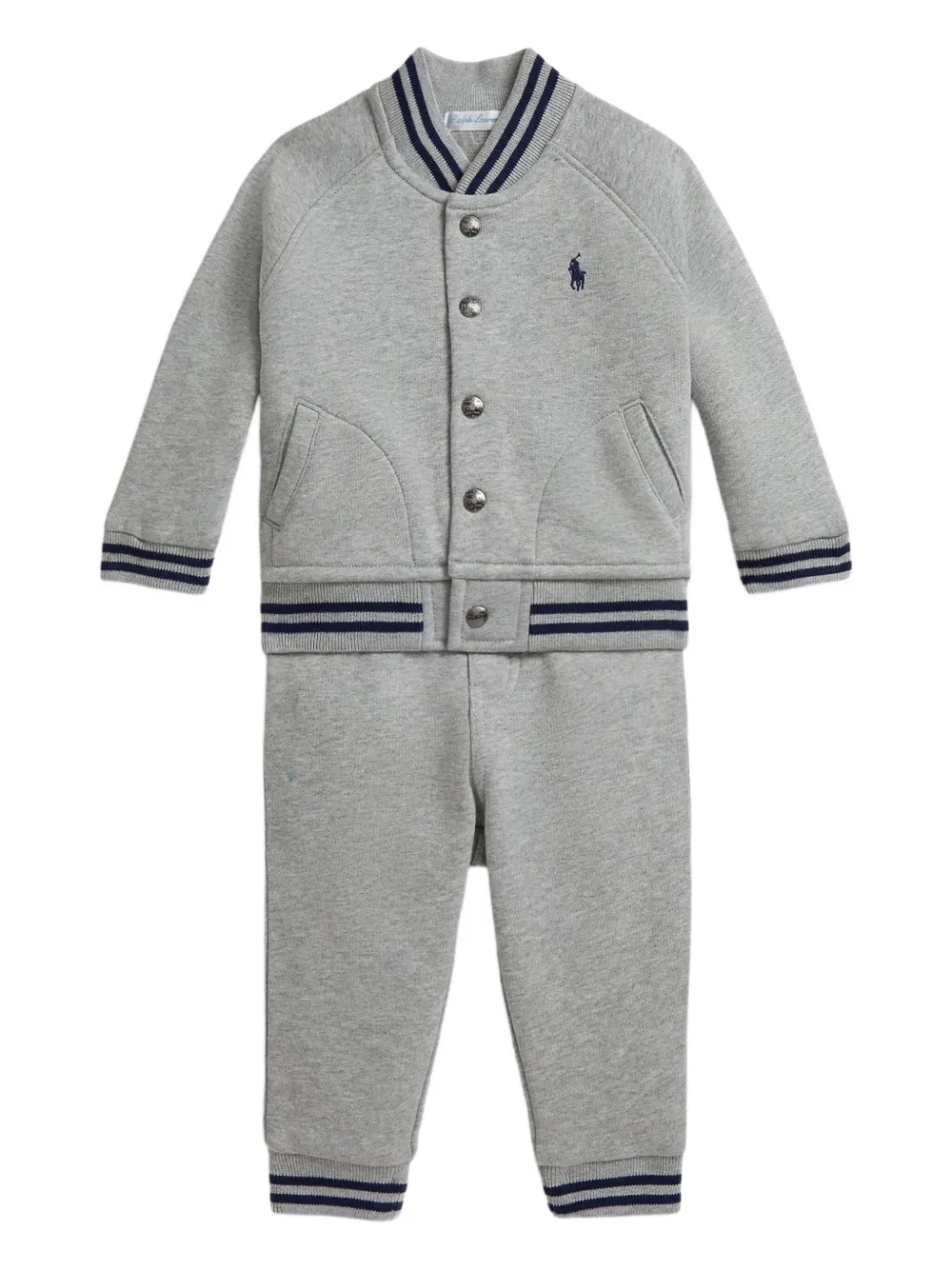 Комплект из топа и брюк в полоску Polo Ralph Lauren Kids, серый
Комплект из топа и брюк в полоску Polo Ralph Lauren Kids, серый