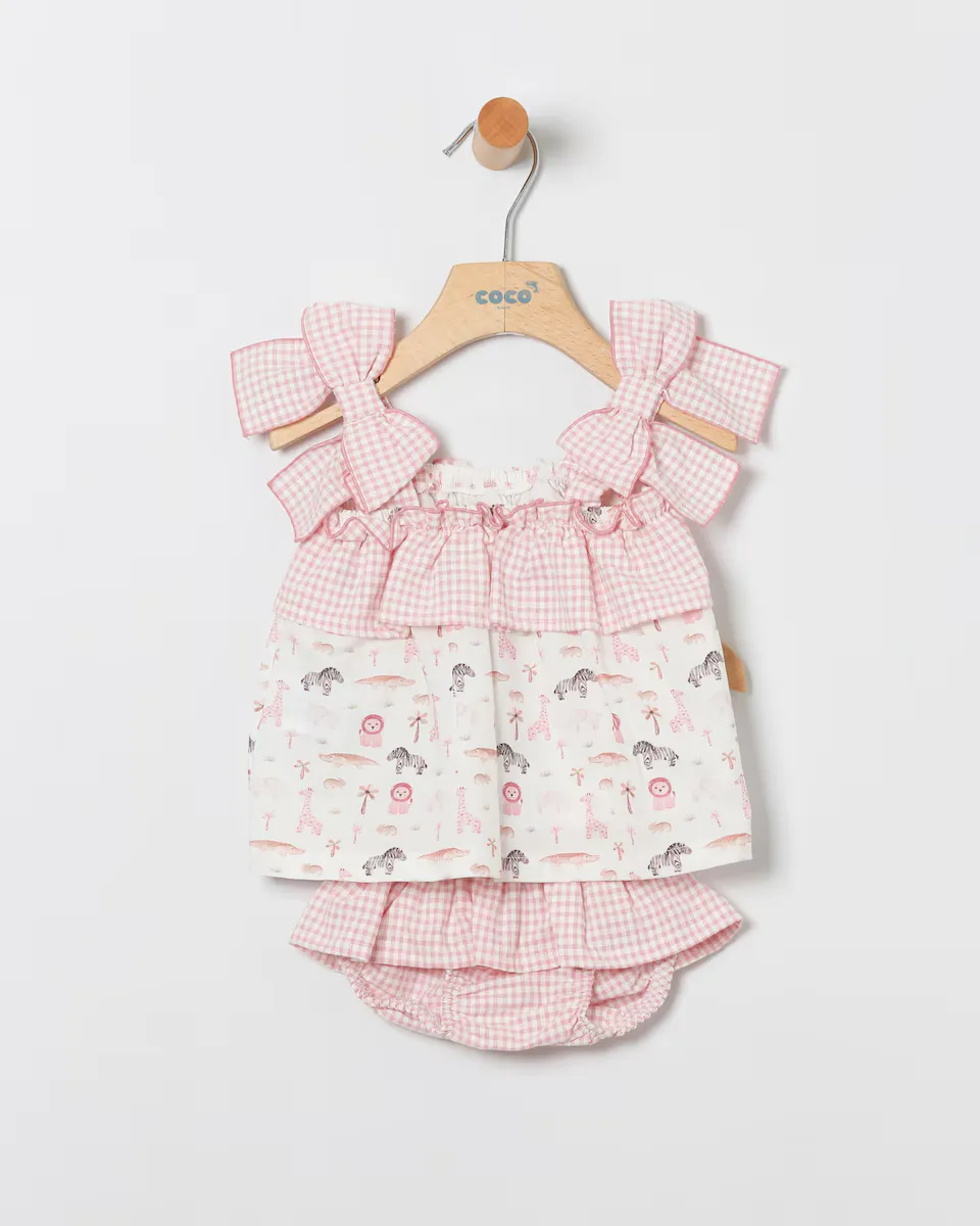 Платье для девочки с принтом и трусиками в тон Coco Acqua, цвет Rosa
Платье для девочки с принтом и трусиками в тон Coco Acqua, цвет Rosa