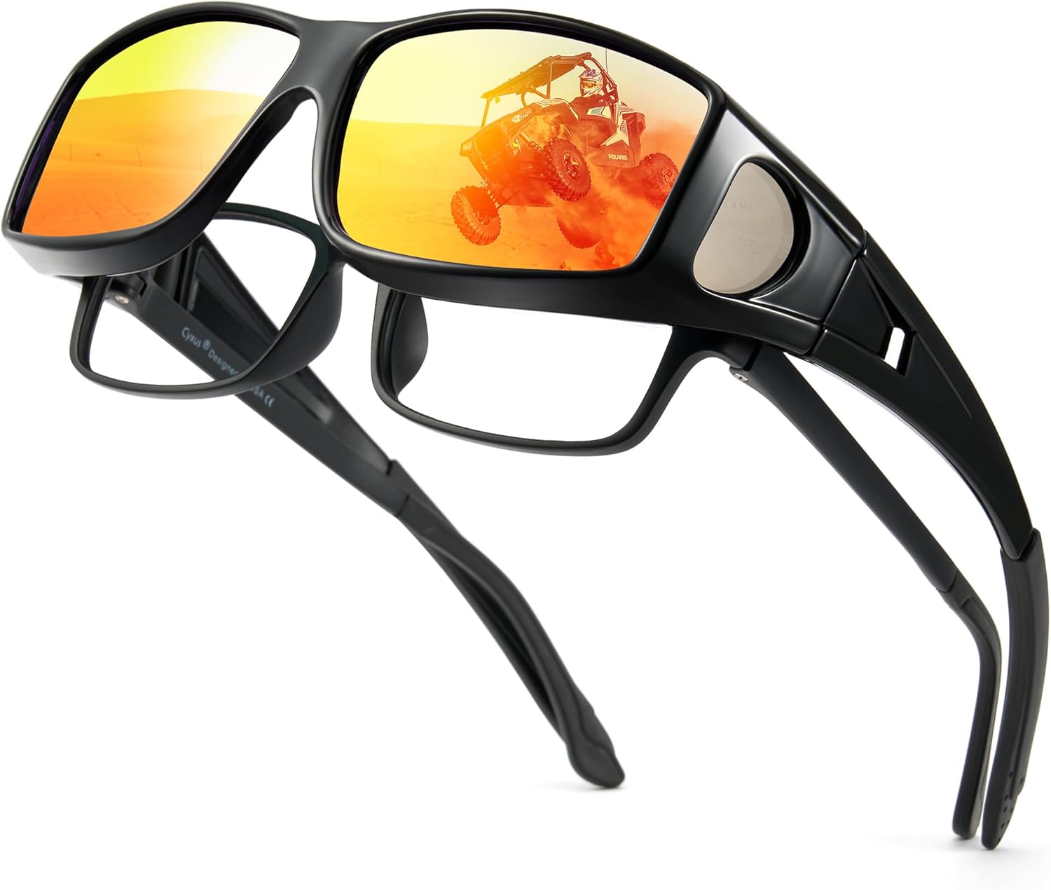 Солнцезащитные очки Cyxus Fit Over Polarized для очков с диоптриями – защита от УФ-излучения для вождения, рыбалки и активного отдыха на природе, Less 5.7x1.57in-black/Red-1304
Солнцезащитные очки Cyxus Fit Over Polarized для очков с диоптриями – защита от УФ-излучения для вождения, рыбалки и активного отдыха на природе, Less 5.7x1.57in-black/Red-1304