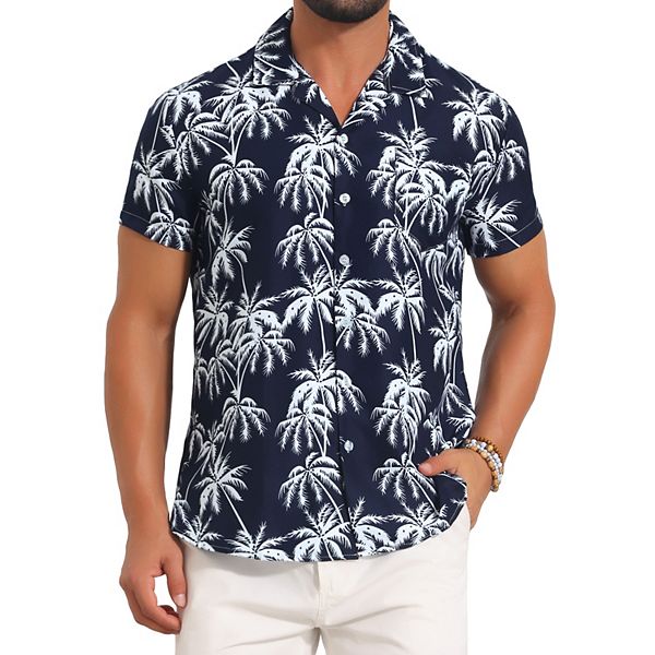 Мужская гавайская рубашка с коротким рукавом и принтом в виде листьев Inspire Chic, Navy Blue
Мужская гавайская рубашка с коротким рукавом и принтом в виде листьев Inspire Chic, Navy Blue