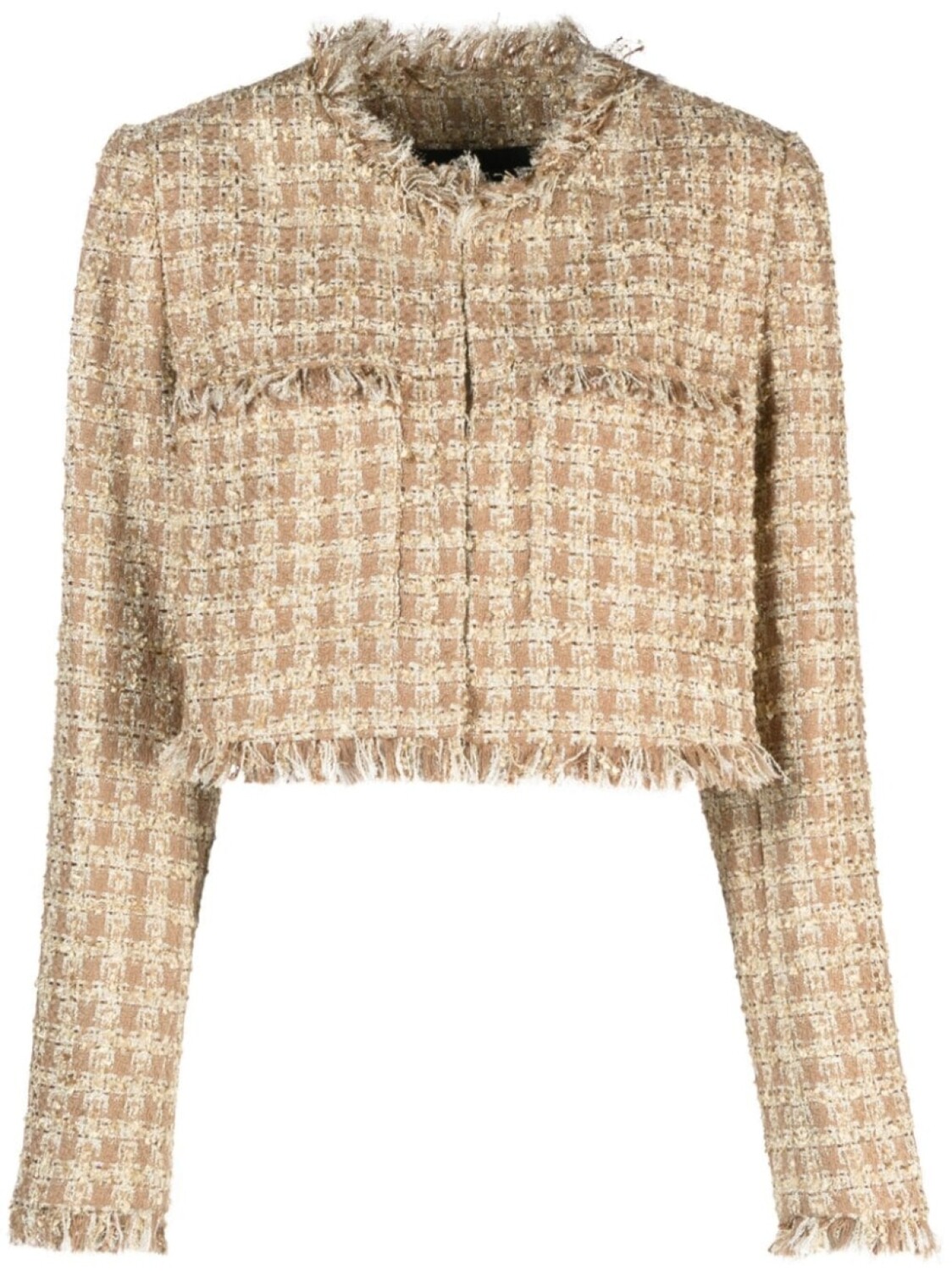 TWINSET укороченный жакет из букле, золотой
TWINSET укороченный жакет из букле, золотой