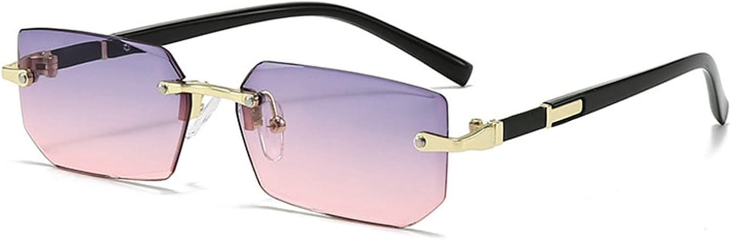 Солнцезащитные очки без оправы прямоугольной формы в стиле Y2K для женщин и мужчин, милые, маленькие, с прозрачными тонированными линзами, модные в стиле 2000-х helena, C13
Солнцезащитные очки без оправы прямоугольной формы в стиле Y2K для женщин и мужчин, милые, маленькие, с прозрачными тонированными линзами, модные в стиле 2000-х helena, C13