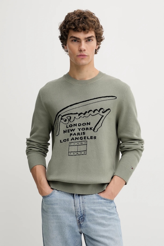 Хлопковый свитер Tommy Jeans, зеленый
Хлопковый свитер Tommy Jeans, зеленый