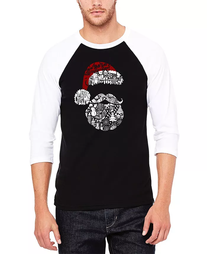 Мужская футболка с регланным рукавом Santa Pics в стиле бейсбольной тематики и словесным принтом LA Pop Art, мультиколор
Мужская футболка с регланным рукавом Santa Pics в стиле бейсбольной тематики и словесным принтом LA Pop Art, мультиколор