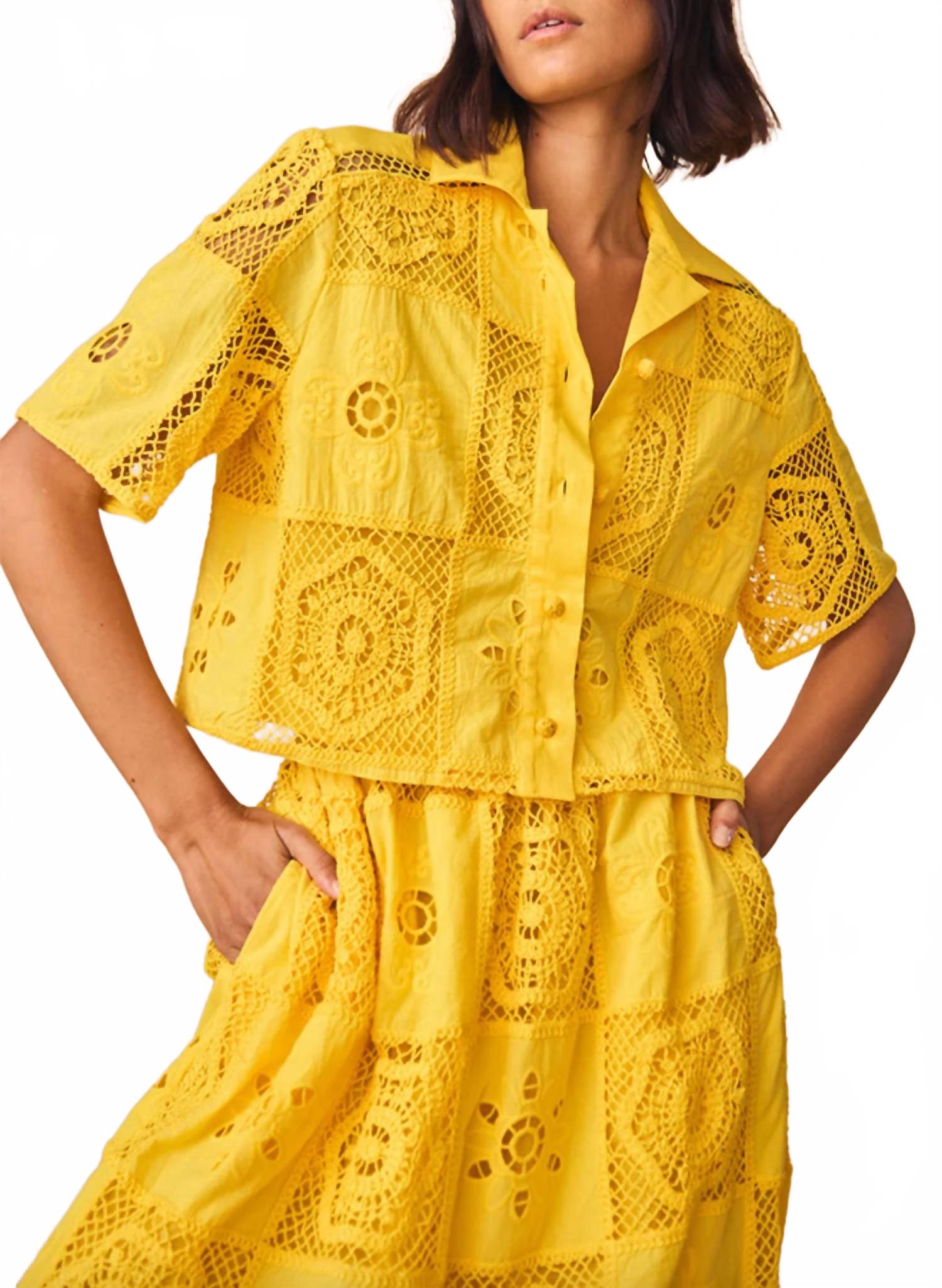 Рэй Кружевной топ в цвете одуванчик HUNTER BELL, Dandelion
Рэй Кружевной топ в цвете одуванчик HUNTER BELL, Dandelion