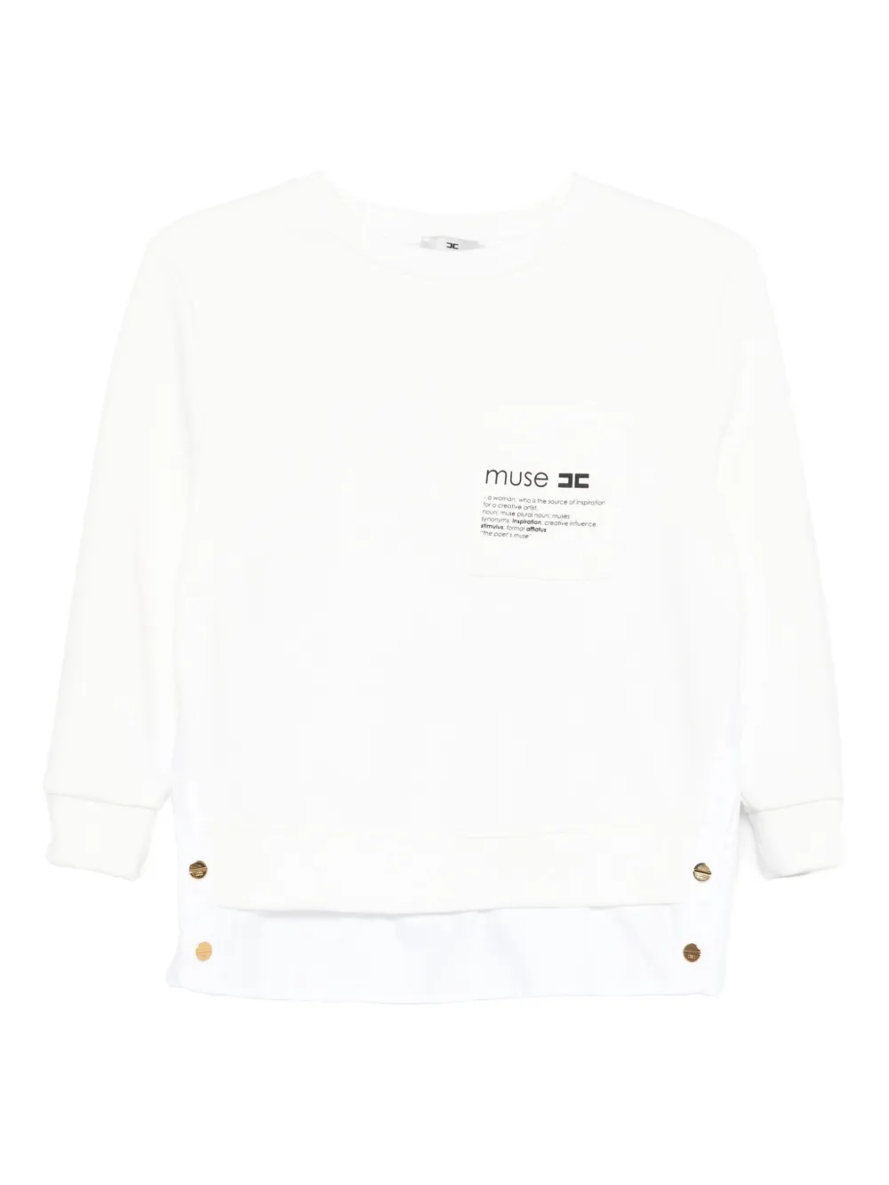 Карманная толстовка Elisabetta Franchi, белый
Карманная толстовка Elisabetta Franchi, белый