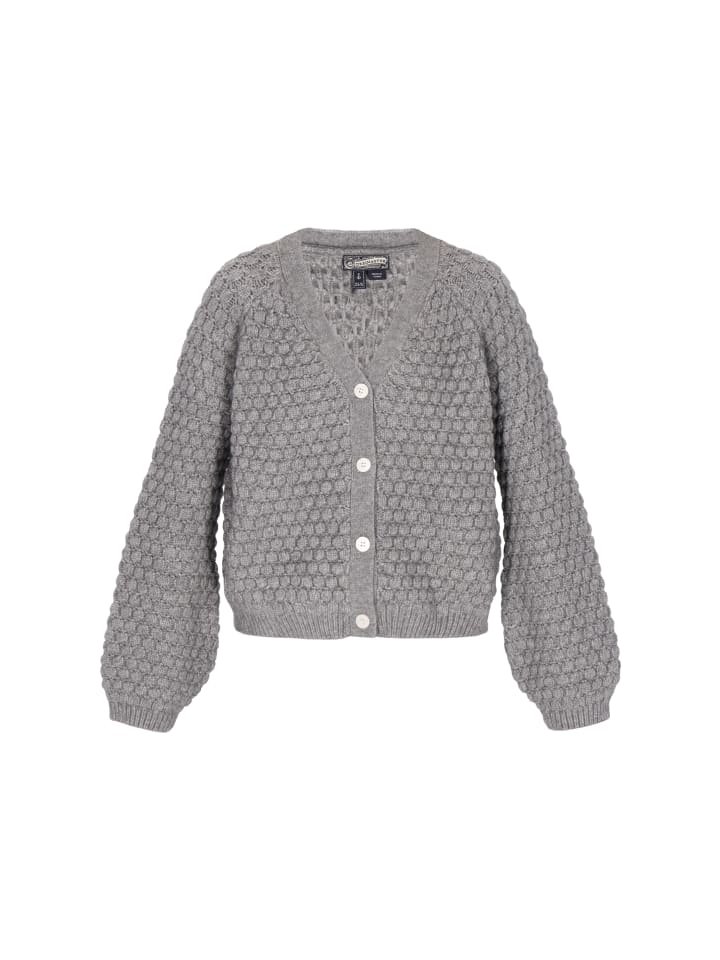 Женский кардиган серого меланжа DreiMaster Vintage
Женский кардиган серого меланжа DreiMaster Vintage