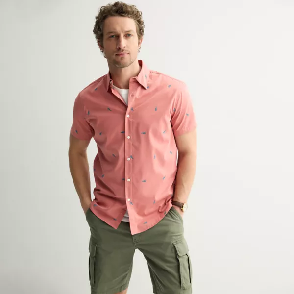 Мужская рубашка для выступлений с коротким рукавом Sonoma Goods For Life, цвет coral split lobster
Мужская рубашка для выступлений с коротким рукавом Sonoma Goods For Life, цвет coral split lobster