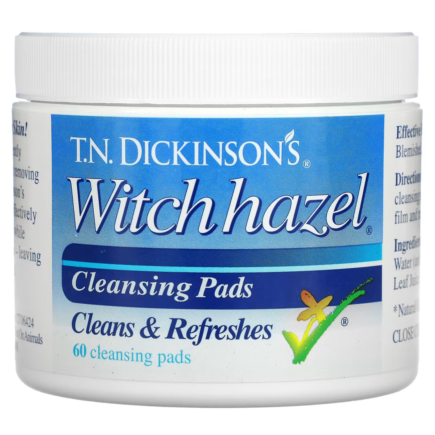Dickinson Brands, Очищающие подушечки с гамамелисом от компании T.N. Dickinson, 60 подушечек диаметром 2,13 дюйма (5,41 см)
Dickinson Brands, Очищающие подушечки с гамамелисом от компании T.N. Dickinson, 60 подушечек диаметром 2,13 дюйма (5,41 см)