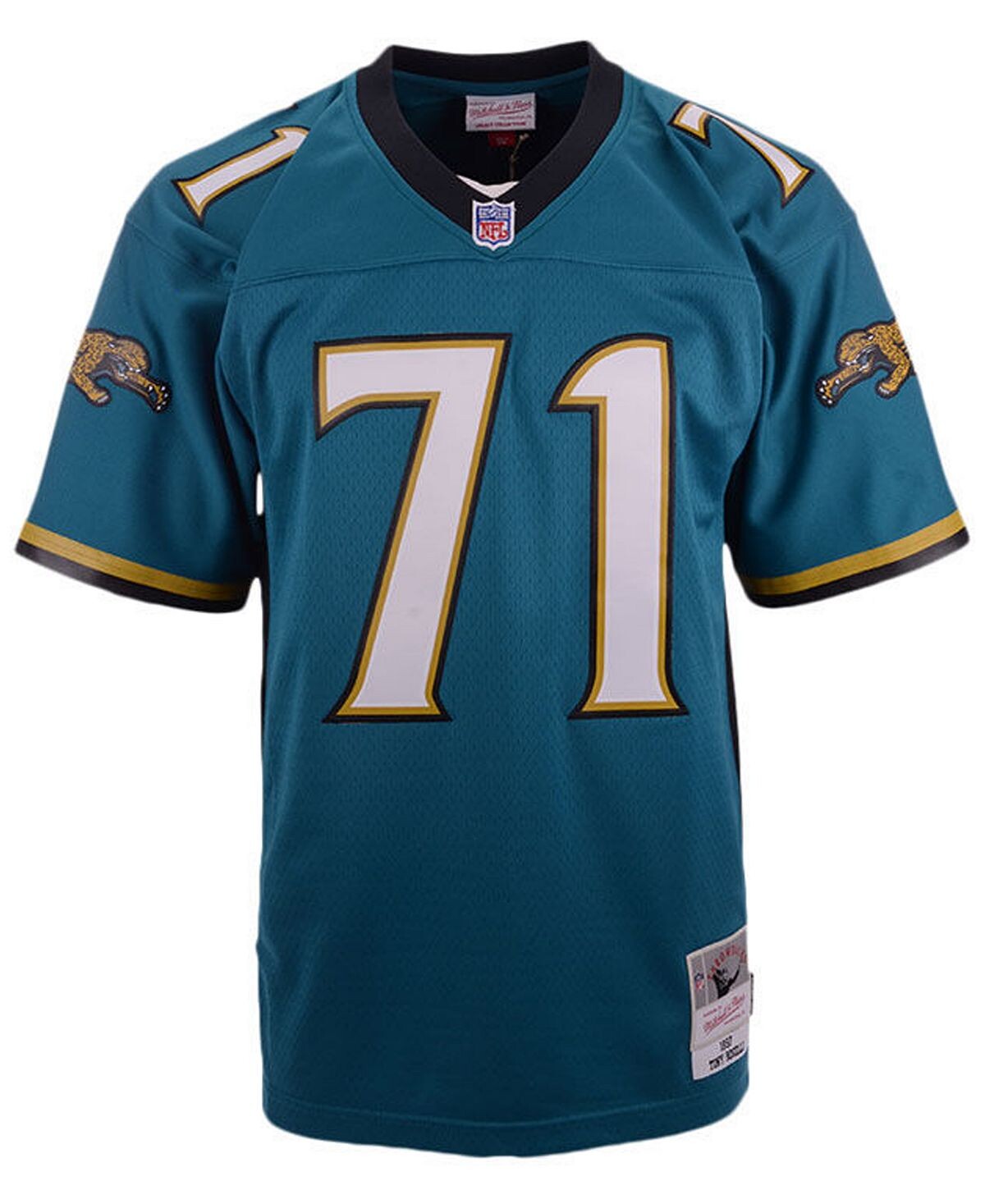 Мужская футболка tony boselli jacksonville jaguars replica throwback jersey Mitchell & Ness, бирюзовый
Мужская футболка tony boselli jacksonville jaguars replica throwback jersey Mitchell & Ness, бирюзовый
