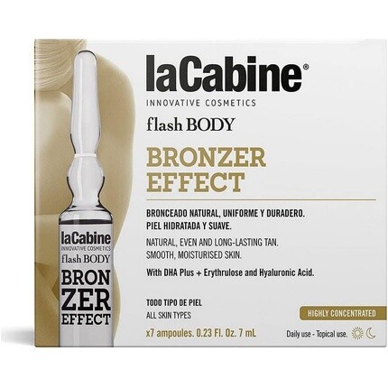 Flash Body Бронзирующий эффект, 7 ампул по 7 мл, La Cabine
Flash Body Бронзирующий эффект, 7 ампул по 7 мл, La Cabine