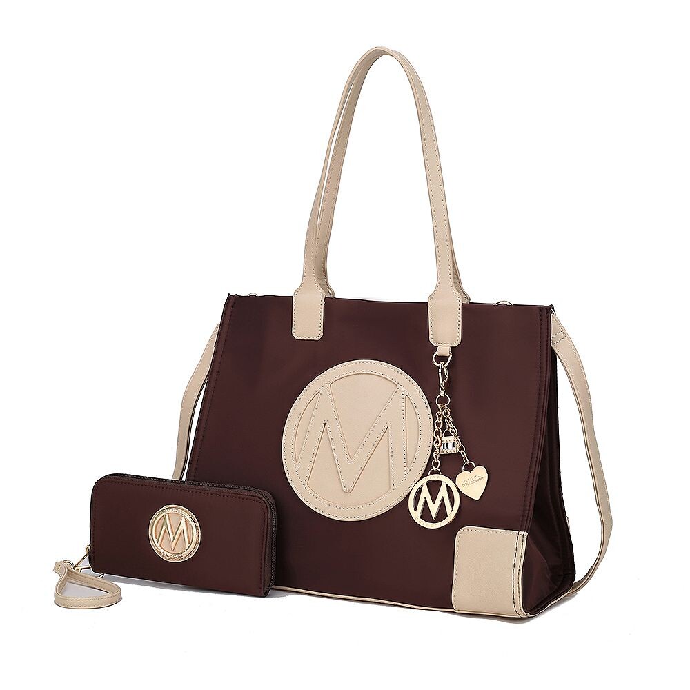 Женская сумка-тоут и кошелек Louise из веганской кожи MKF Collection от Mia k, 2 предмета, цвет Coffee Ivory
Женская сумка-тоут и кошелек Louise из веганской кожи MKF Collection от Mia k, 2 предмета, цвет Coffee Ivory