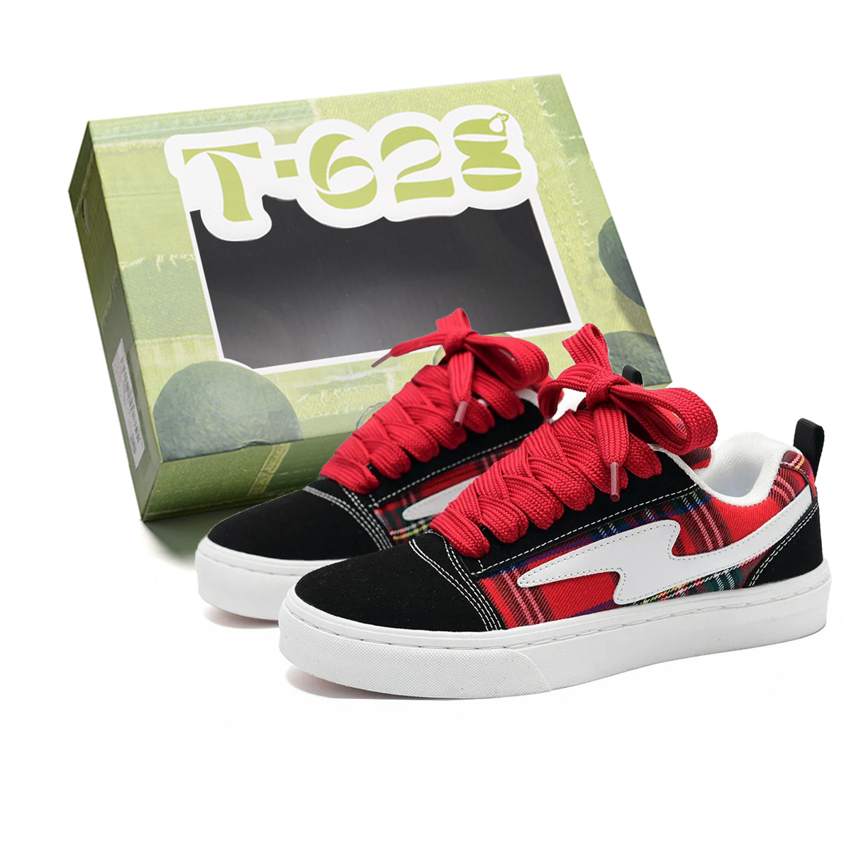 T628 Скользоустойчивые износостойкие легкие дышащие лоу-топ скейтбордские кроссовки унисекс Scottish Red с красной полосой, цвет Scottish Red (Red Strap)
T628 Скользоустойчивые износостойкие легкие дышащие лоу-топ скейтбордские кроссовки унисекс Scottish Red с красной полосой, цвет Scottish Red (Red Strap)