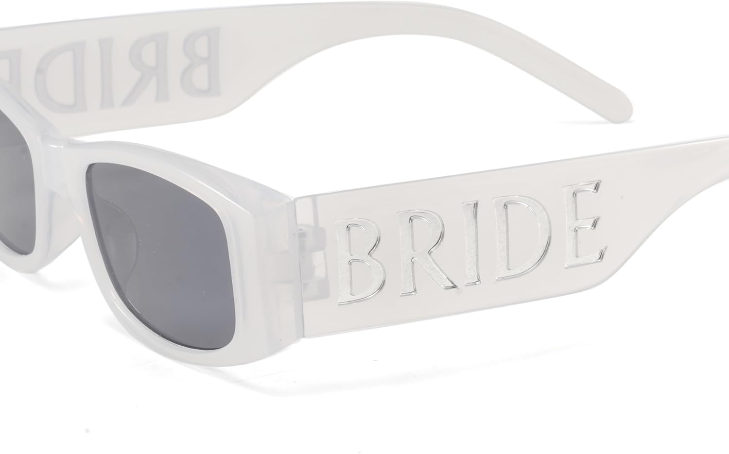 Солнцезащитные очки для девичника - Солнцезащитные очки для невесты в прямоугольной оправе, солнцезащитные очки для девичника, аксессуары для свадебного торжества Generic, Pearl White
Солнцезащитные очки для девичника - Солнцезащитные очки для невесты в прямоугольной оправе, солнцезащитные очки для девичника, аксессуары для свадебного торжества Generic, Pearl White