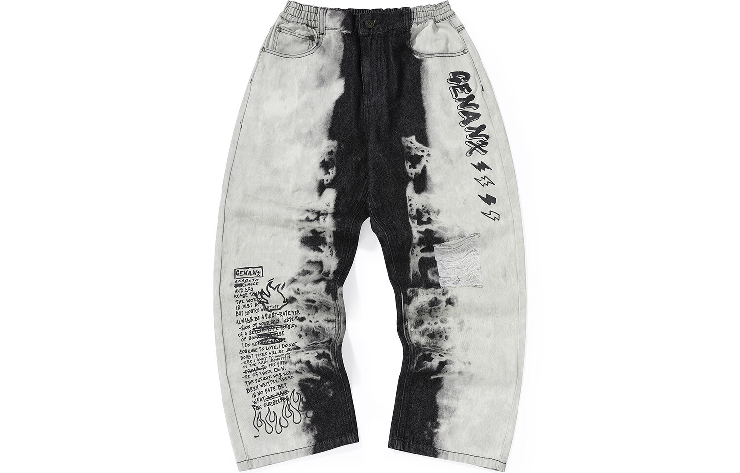 Джинсы унисекс GENANX, Черный/Серый
Джинсы унисекс GENANX, Черный/Серый