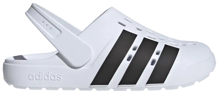 Сабо adidas Adilette Clog 2.0 'White Black', белый 
Сабо adidas Adilette Clog 2.0 'White Black', белый