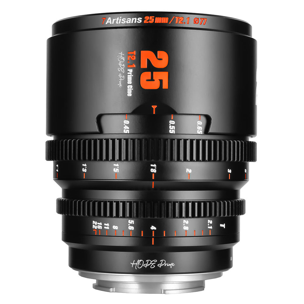 Кинообъектив 7Artisans Hope 25mm T2.1 S35 Cine Lens, Fujifilm X Mount, черный
Кинообъектив 7Artisans Hope 25mm T2.1 S35 Cine Lens, Fujifilm X Mount, черный