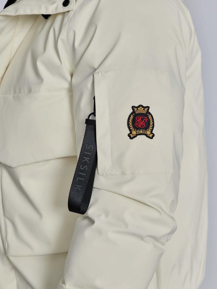 Зимняя куртка SikSilk Hooded Bomber Jacket, бежевый
Зимняя куртка SikSilk Hooded Bomber Jacket, бежевый