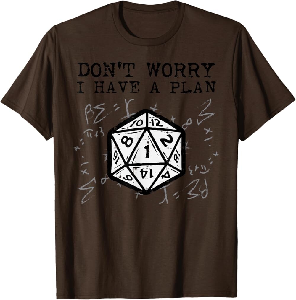 Мужская футболка RPG Gamer Dont Worry I Have Plan, коричневый
Мужская футболка RPG Gamer Dont Worry I Have Plan, коричневый