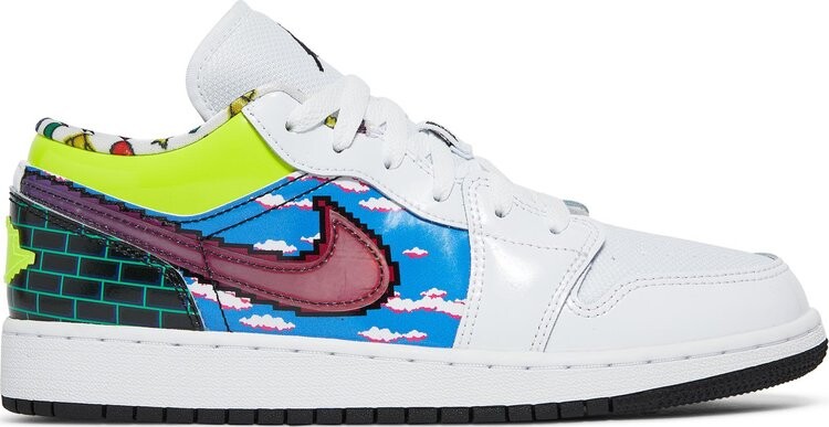 Кроссовки подростковые Air Jordan 1 Low GS Old School Gaming, белый
Кроссовки подростковые Air Jordan 1 Low GS Old School Gaming, белый