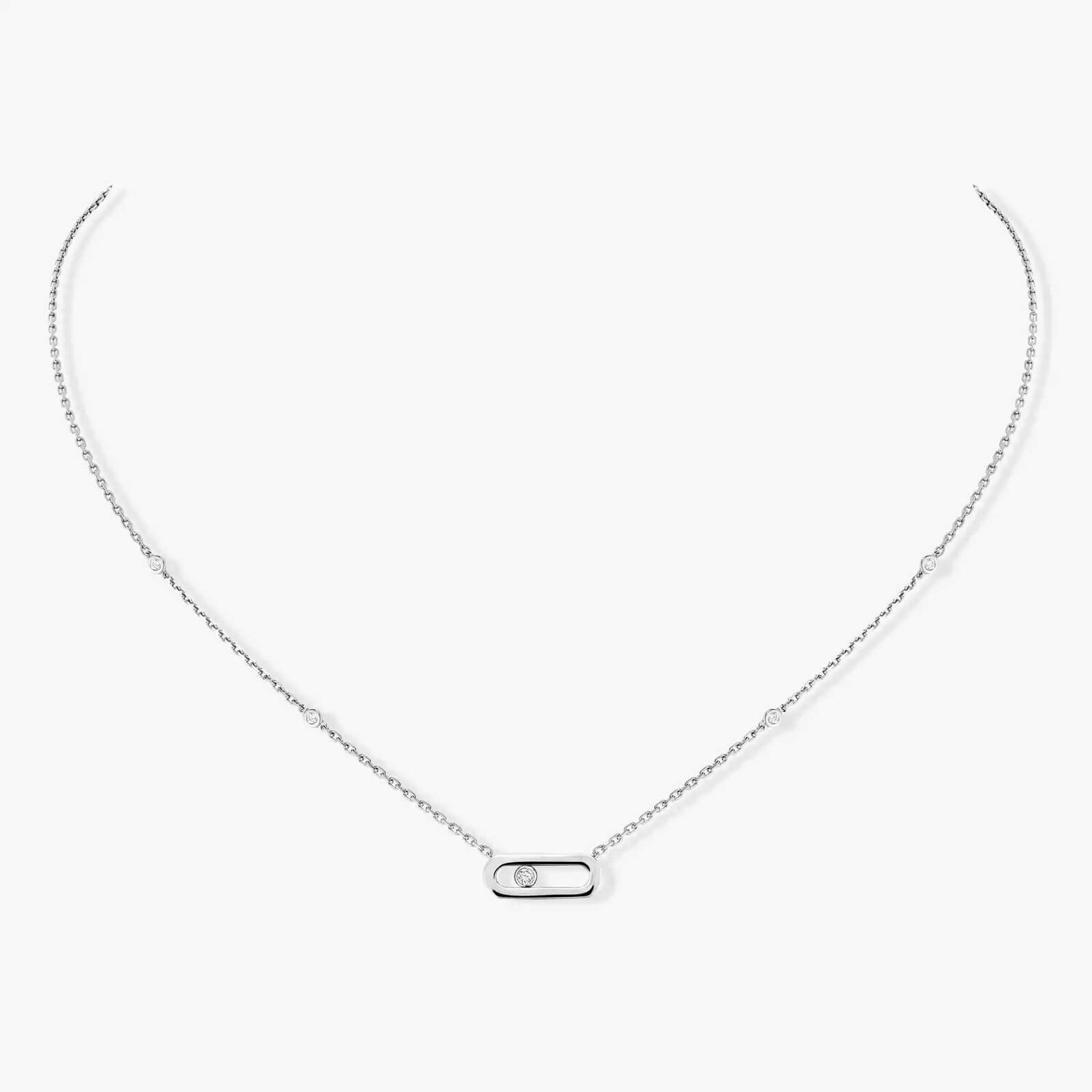 Колье Messika Move Uno, белое золото/бриллианты
Колье Messika Move Uno, белое золото/бриллианты