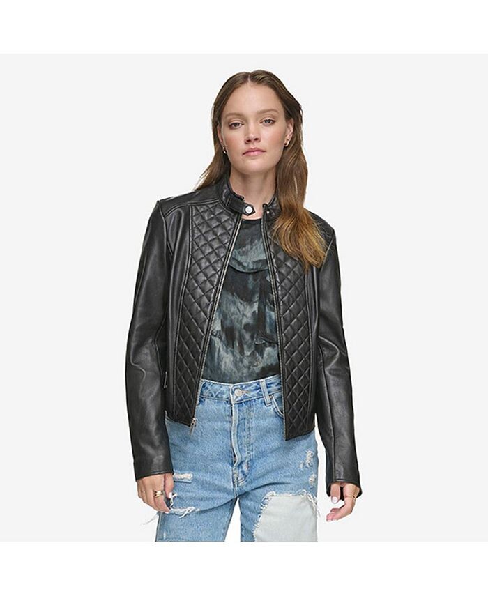 Женская стеганая куртка с аквалангом из кожи ягненка Marlette Andrew Marc, черный
Женская стеганая куртка с аквалангом из кожи ягненка Marlette Andrew Marc, черный