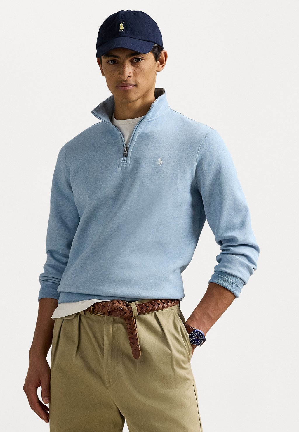 Толстовка DOUBLE KNIT QUARTER ZIP PULLOVER Polo Ralph Lauren, светло-голубой
Толстовка DOUBLE KNIT QUARTER ZIP PULLOVER Polo Ralph Lauren, светло-голубой