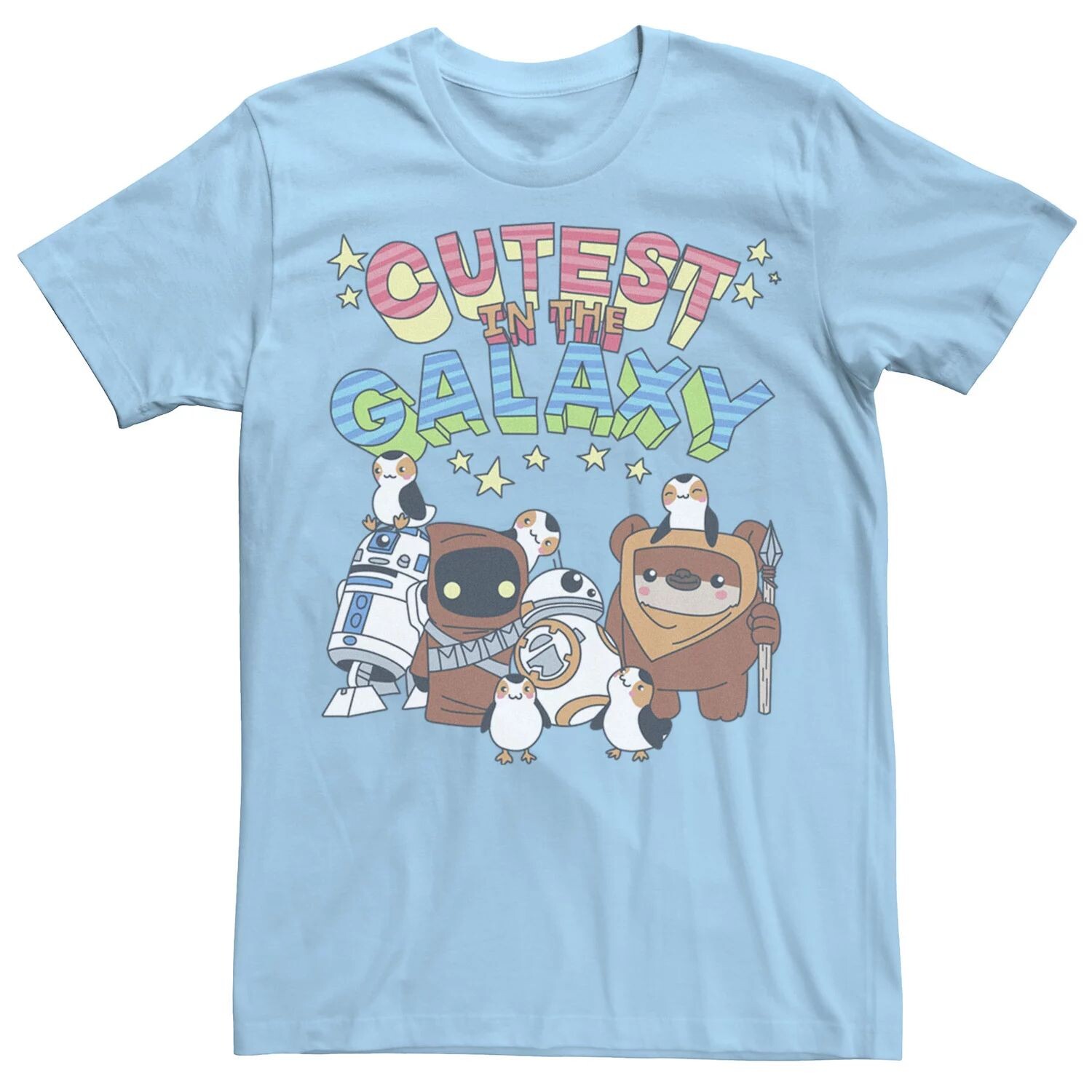 Мужская футболка с портретом из мультфильма «Самая милая группа в галактике» Star Wars
Мужская футболка с портретом из мультфильма «Самая милая группа в галактике» Star Wars