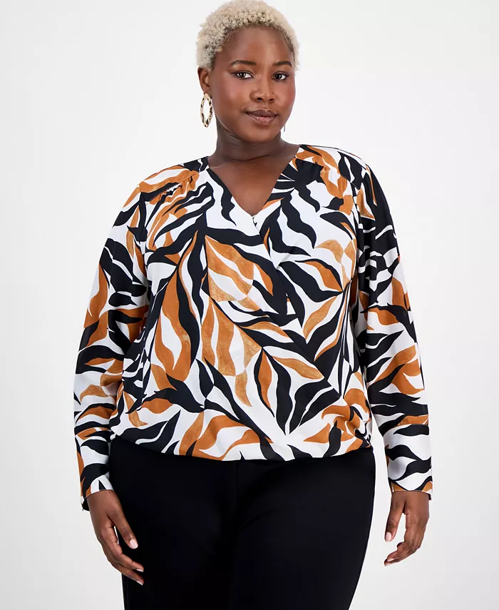 Топ с принтом больших размеров и вырезом-сюрпризом I.N.C. International Concepts, коричневый
Топ с принтом больших размеров и вырезом-сюрпризом I.N.C. International Concepts, коричневый