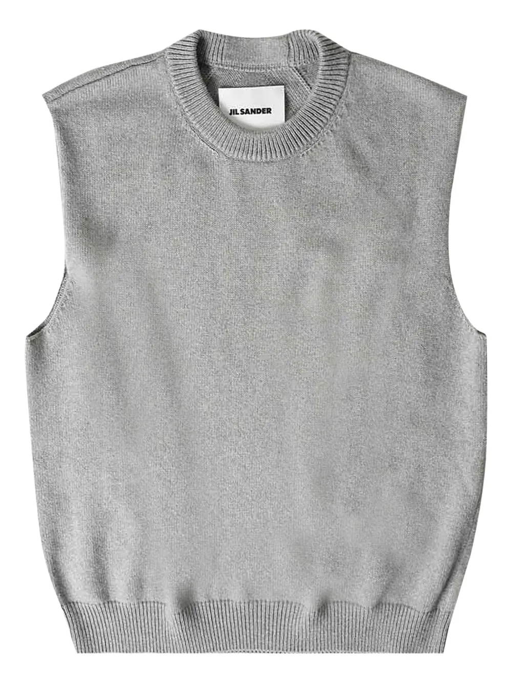 Безрукавный свитер с круглым вырезом JIL SANDER, серый
Безрукавный свитер с круглым вырезом JIL SANDER, серый