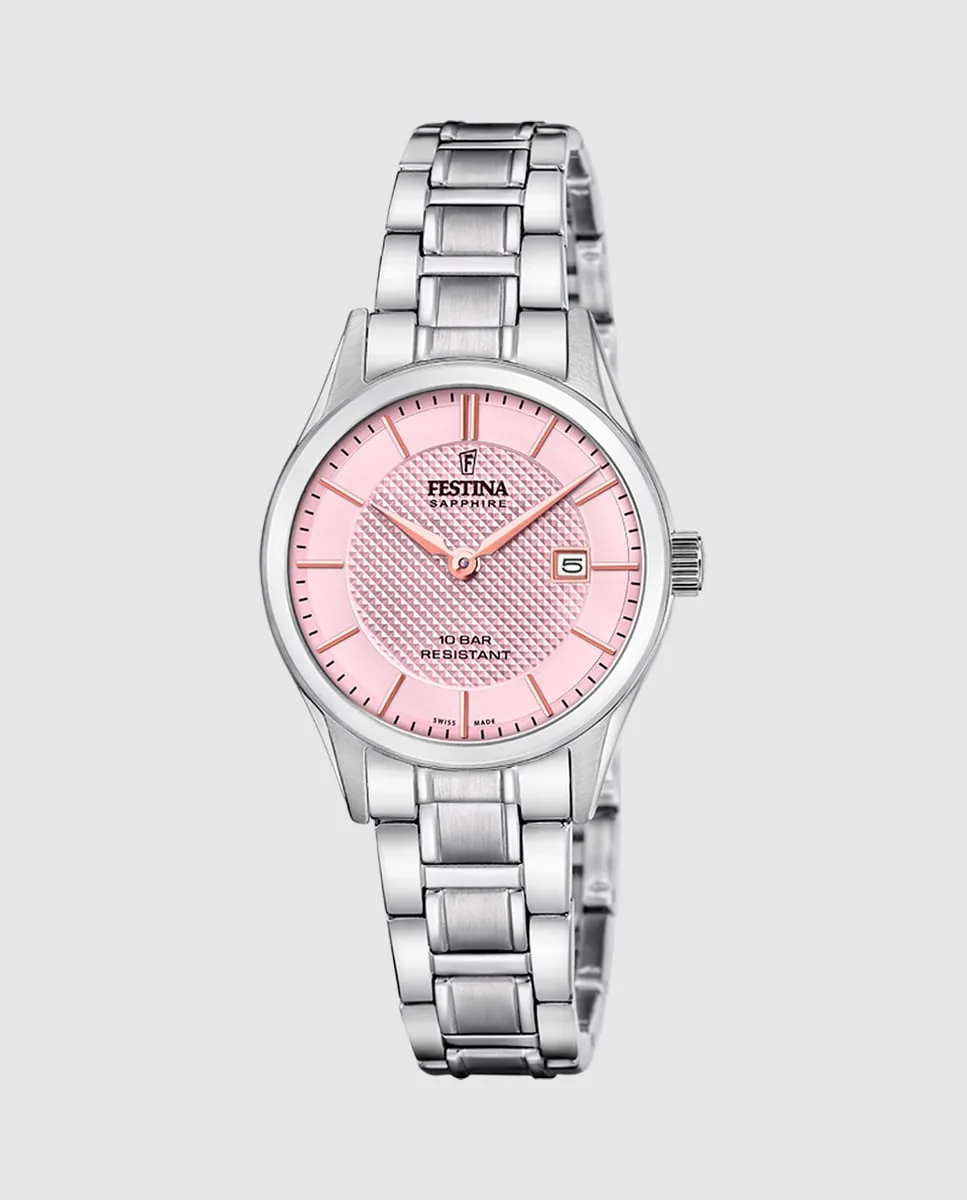 Женские часы F20068/3 Swiss Made Steel Classic серебристо-стальной корпус Festina, серебряный
Женские часы F20068/3 Swiss Made Steel Classic серебристо-стальной корпус Festina, серебряный