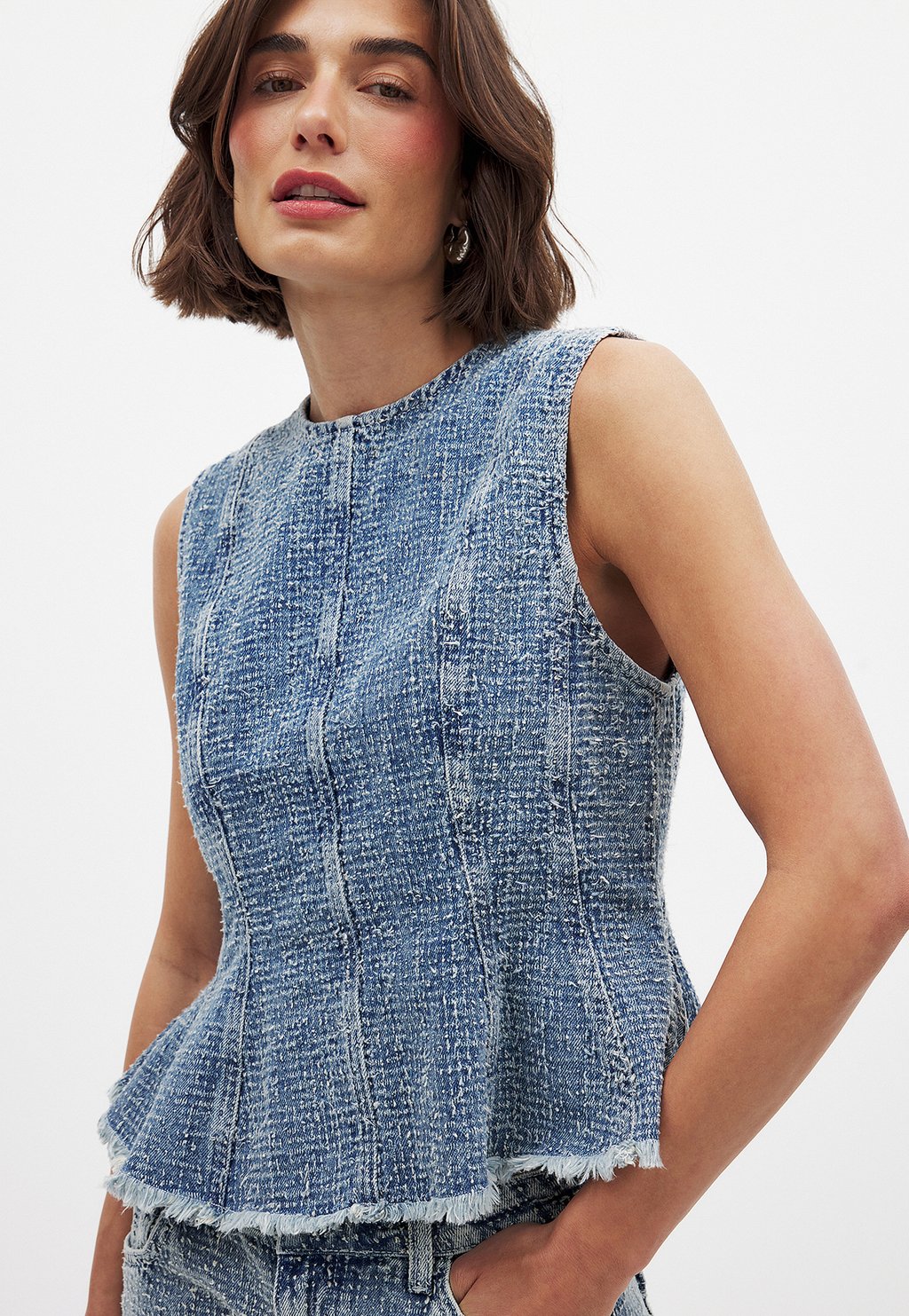 Топ Blouse NA-KD, синий
Топ Blouse NA-KD, синий