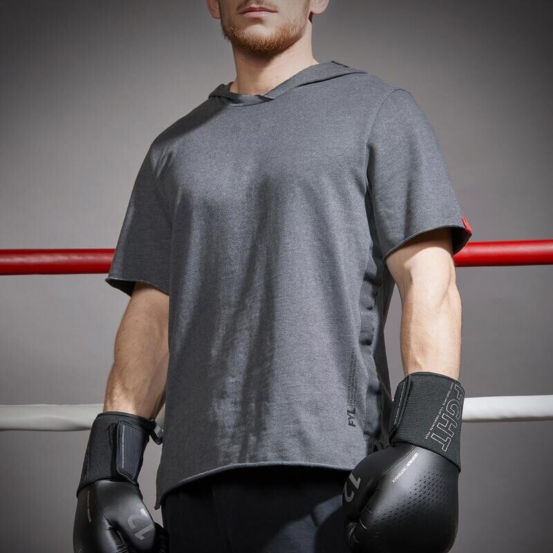 Outshock 100 серая боксерская рубашка с короткими рукавами и капюшоном
Outshock 100 серая боксерская рубашка с короткими рукавами и капюшоном