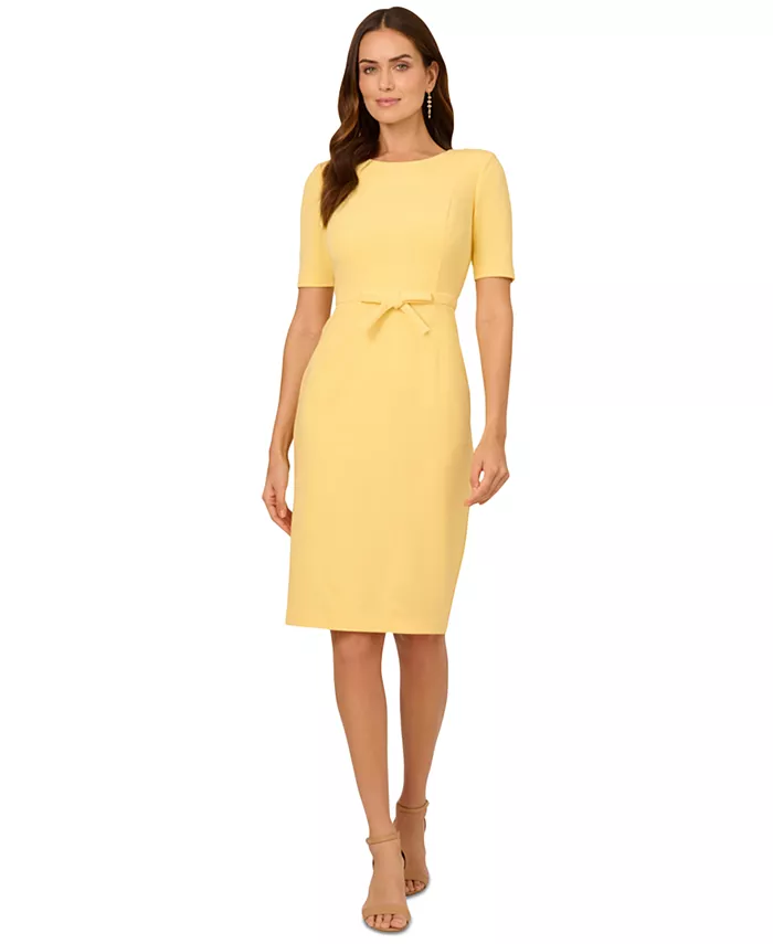 Женское мини-платье-футляр с бантом на лифе весеннее Adrianna Papell, розовый
Женское мини-платье-футляр с бантом на лифе весеннее Adrianna Papell, розовый