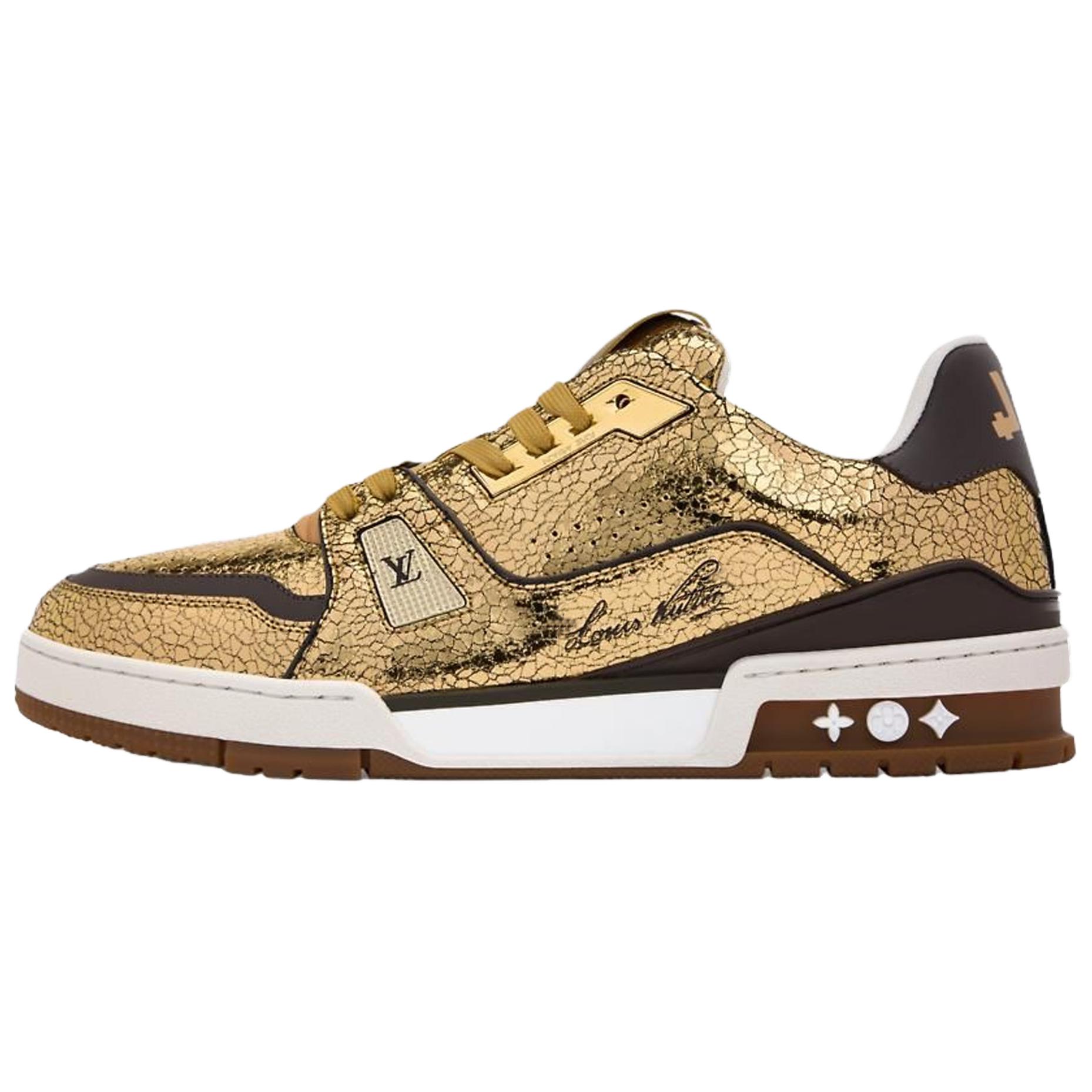 Мужские низкие кроссовки для скейтбординга, золотистого цвета Louis Vuitton, золото
Мужские низкие кроссовки для скейтбординга, золотистого цвета Louis Vuitton, золото