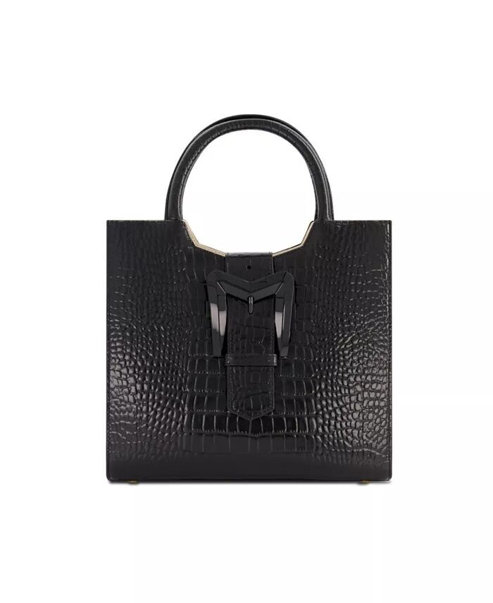 Сумка-тоут среднего размера из крокодиловой кожи с пряжкой Mac Duggal, розовый
Сумка-тоут среднего размера из крокодиловой кожи с пряжкой Mac Duggal, розовый