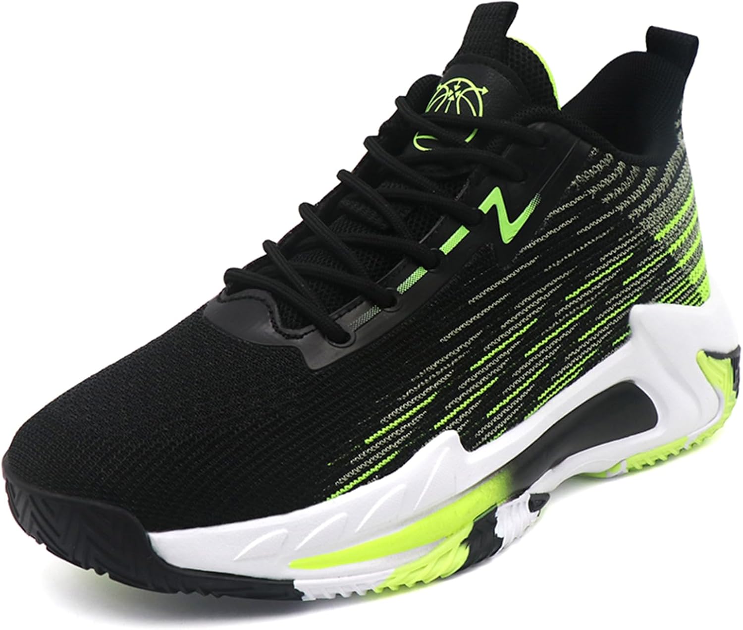 Мужские баскетбольные кроссовки с высоким верхом из дышащей сетки, с толстой подошвой, нескользящие, амортизирующие, легкие, на шнуровке, повседневные спортивные обувь, подходят для тренировок, бега и походов Qaoterod, черный
Мужские баскетбольные кроссовки с высоким верхом из дышащей сетки, с толстой подошвой, нескользящие, амортизирующие, легкие, на шнуровке, повседневные спортивные обувь, подходят для тренировок, бега и походов Qaoterod, черный