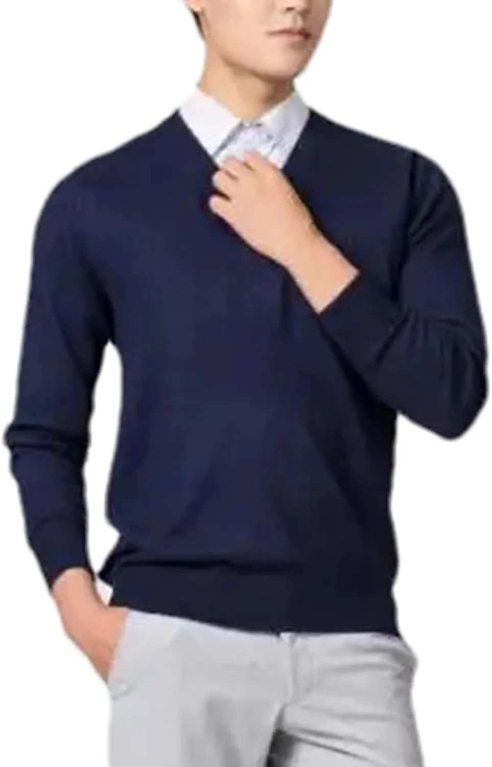 Kelsiop мужской свитер Pullover из смеси кашемира и хлопка
Kelsiop мужской свитер Pullover из смеси кашемира и хлопка