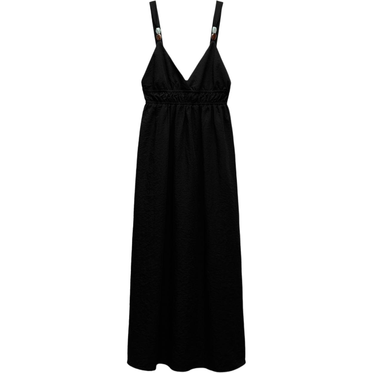 Футболка-слайп женская черная ZARA
Футболка-слайп женская черная ZARA