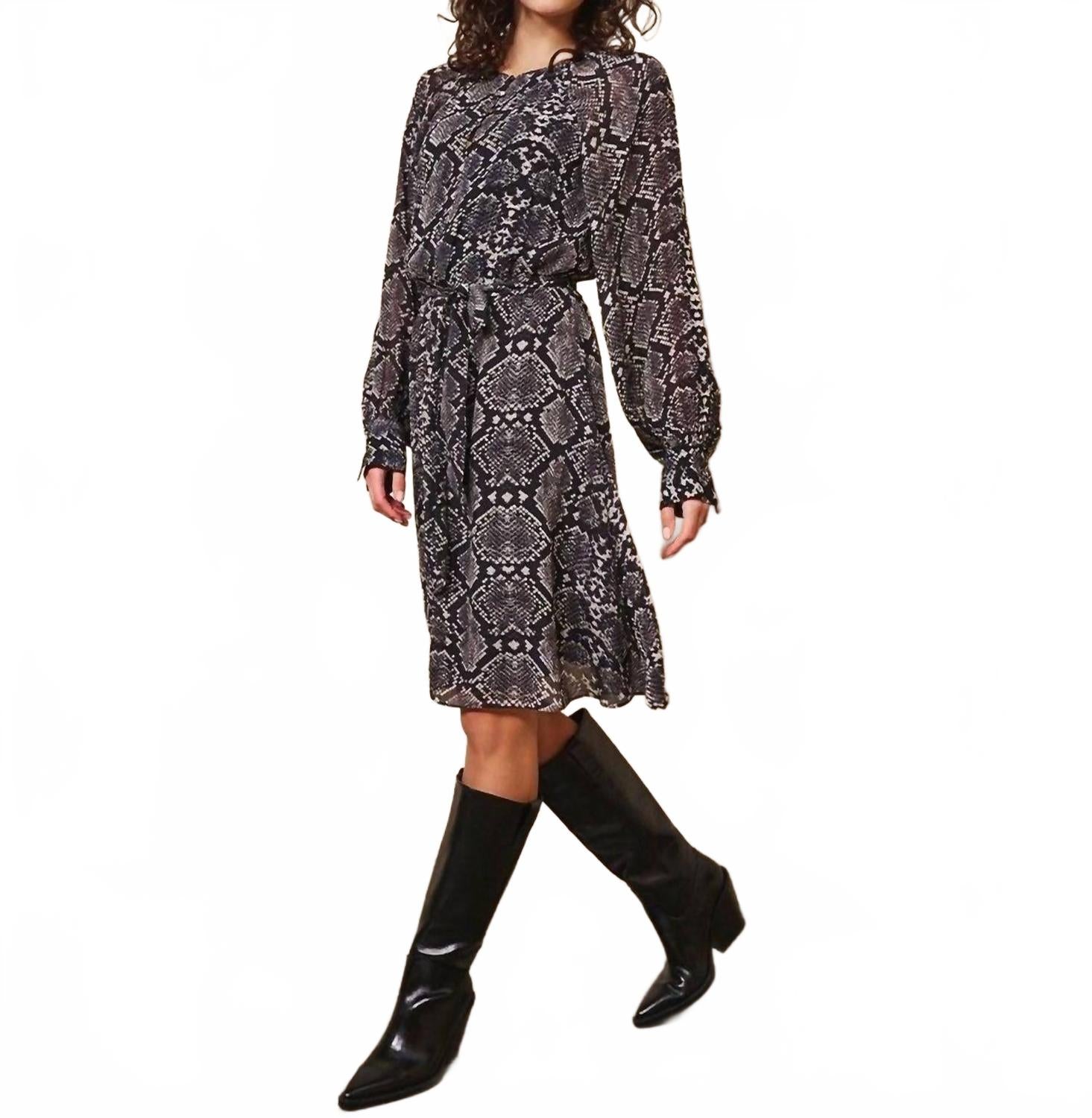 ESQUALO Платье Cress Unified с черным принтом
ESQUALO Платье Cress Unified с черным принтом