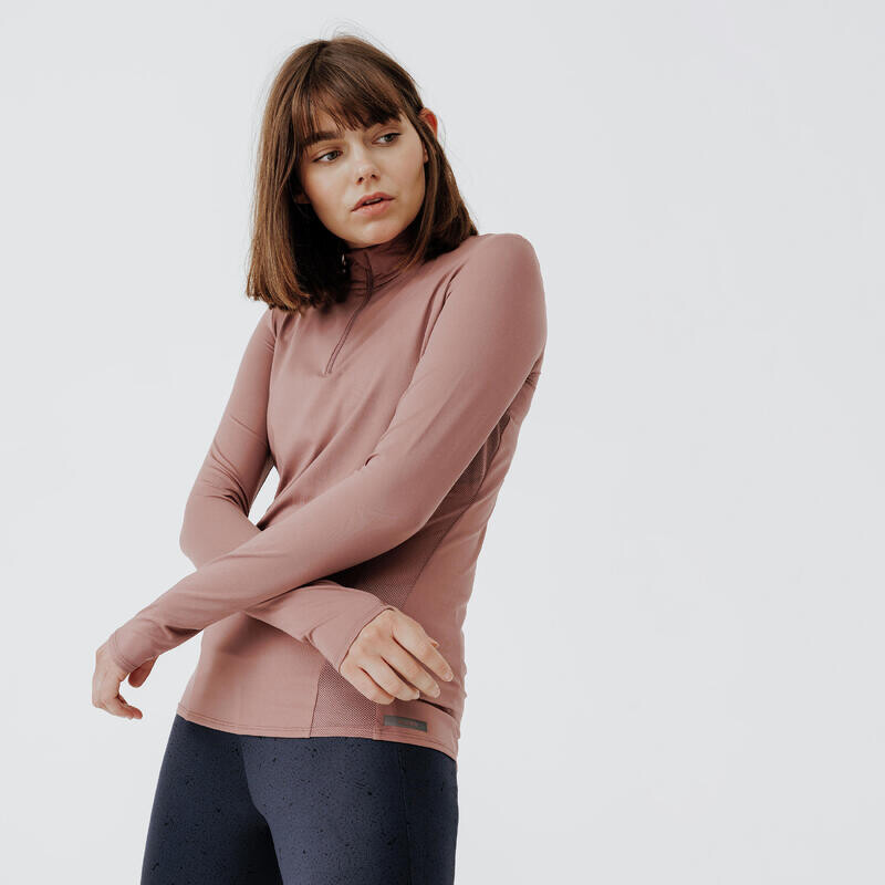 Рубашка для бега с длинным рукавом на молнии 1/2 Dry+ женская фиолетовая KALENJI, цвет rosa
Рубашка для бега с длинным рукавом на молнии 1/2 Dry+ женская фиолетовая KALENJI, цвет rosa