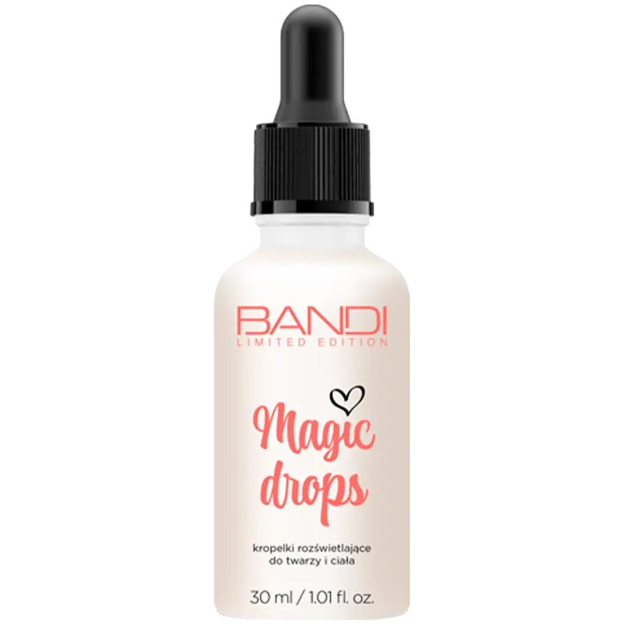 Bandi Magic Drops осветляющие капли для лица и тела, 30 мл
Bandi Magic Drops осветляющие капли для лица и тела, 30 мл
