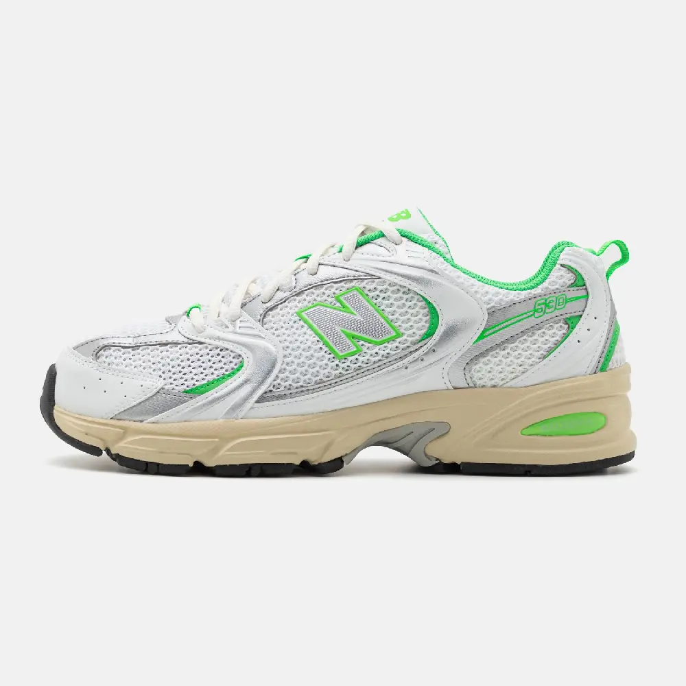 Кроссовки New Balance Unisex NB 530, белый/светло-зеленый
Кроссовки New Balance Unisex NB 530, белый/светло-зеленый