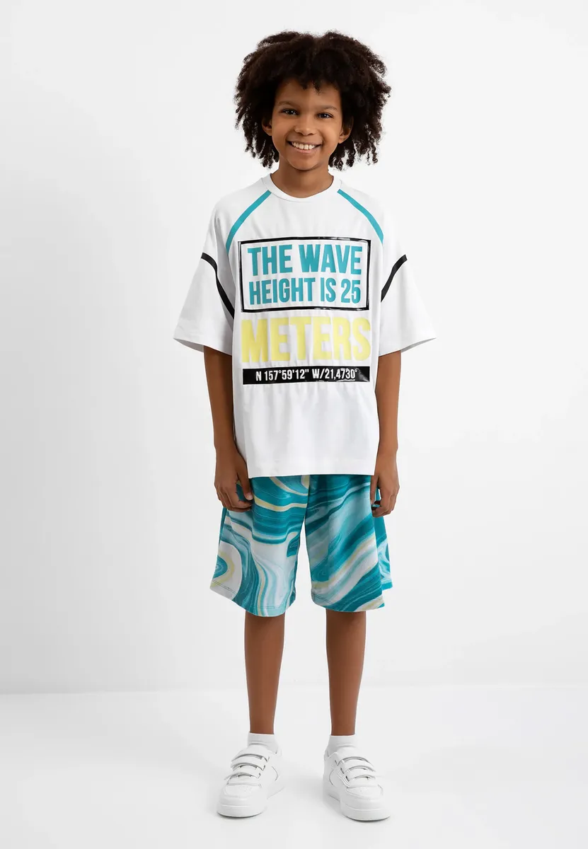 Шорты Gulliver с великолепным принтом по всей поверхности, бирюзовый
Шорты Gulliver с великолепным принтом по всей поверхности, бирюзовый