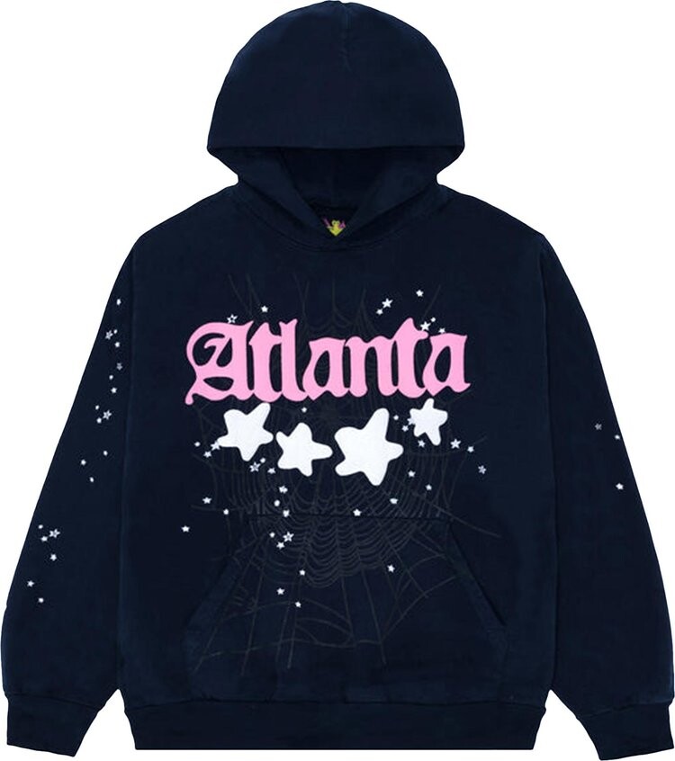 Худи Sp5der Atlanta Hoodie 'Navy', синий 
Худи Sp5der Atlanta Hoodie 'Navy', синий
