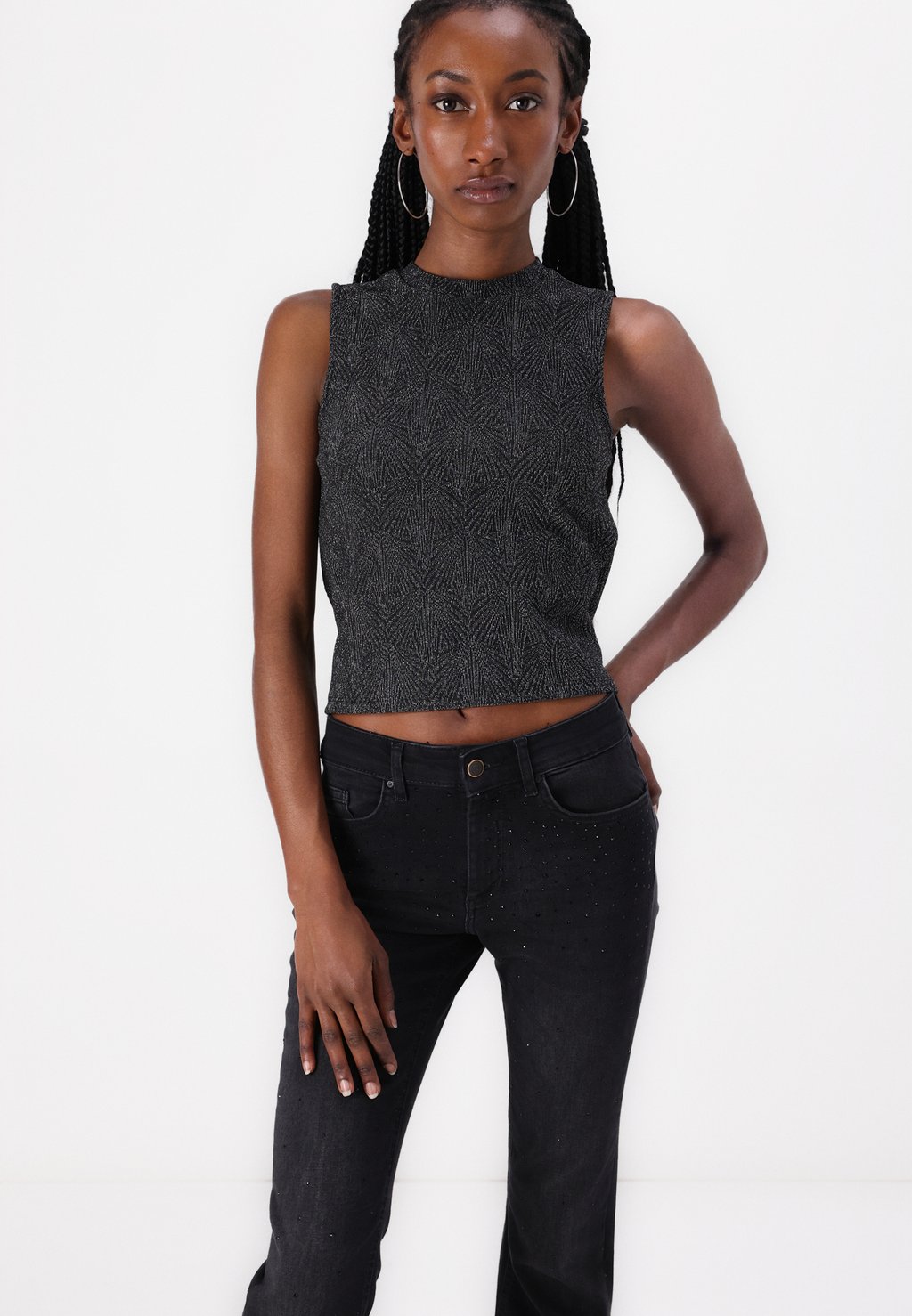 Топ ONLMIO ONLY, черный 
Топ ONLMIO ONLY, черный