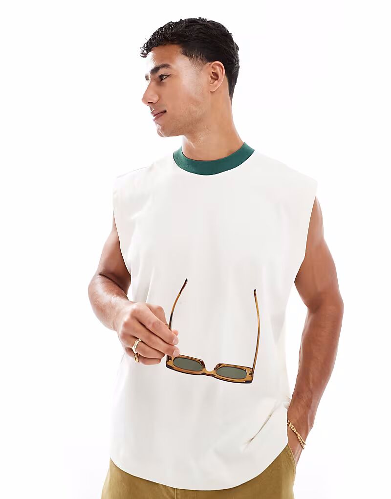 ASOS DESIGN плотная майка оверсайз кремового цвета
ASOS DESIGN плотная майка оверсайз кремового цвета