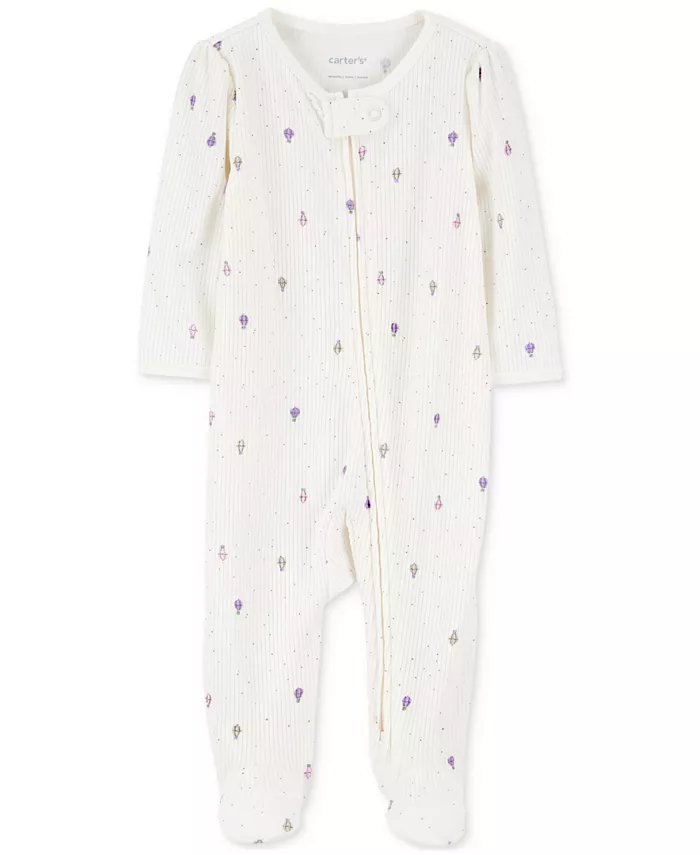 Детский комбинезон с ножками Baby Girls Air Balloon на молнии по всей длине, текстурированный, для сна и прогулок Carter's, белый
Детский комбинезон с ножками Baby Girls Air Balloon на молнии по всей длине, текстурированный, для сна и прогулок Carter's, белый