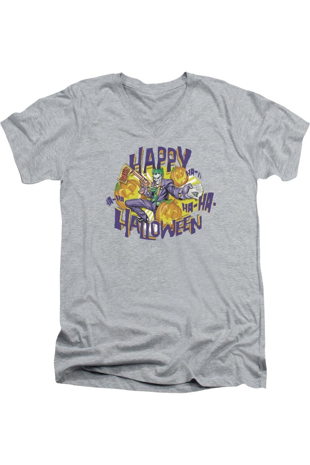 Футболка с коротким рукавом и V-образным вырезом для взрослых Batman Ha Ha Halloween Gildan, цвет athletic heather
Футболка с коротким рукавом и V-образным вырезом для взрослых Batman Ha Ha Halloween Gildan, цвет athletic heather