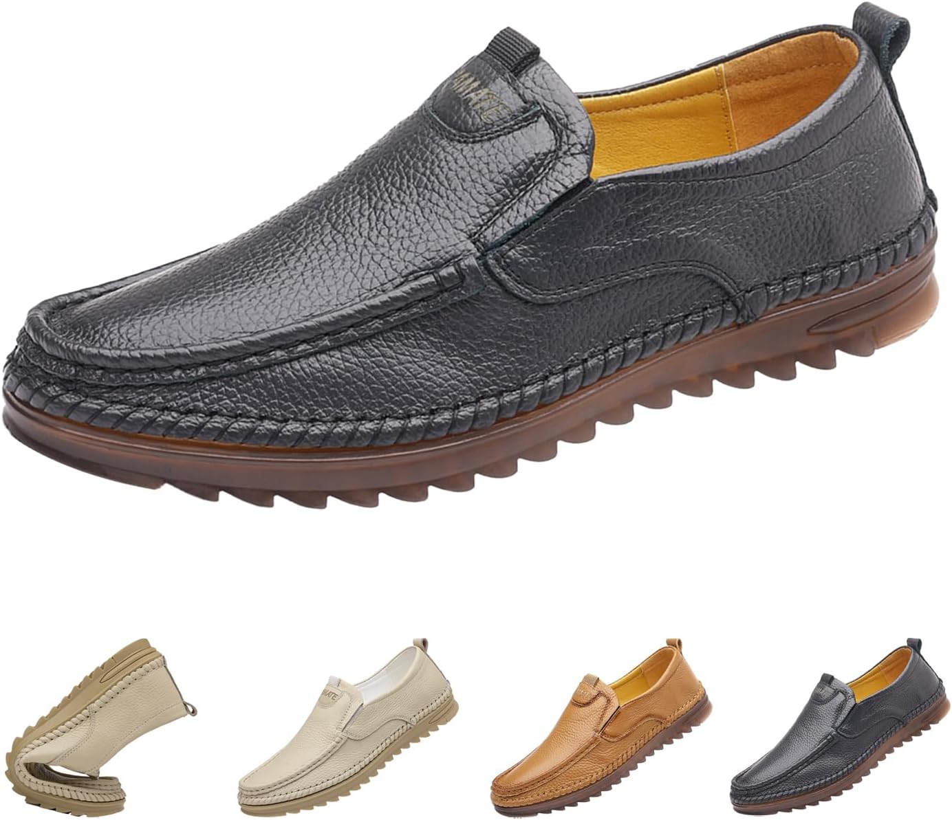 Мужские лоферы на каблуке с кожаной отделкой, удобные туфли без застежек, ручная строчка, мягкая подошва, мокасины и прогулок Blackeeight, черный
Мужские лоферы на каблуке с кожаной отделкой, удобные туфли без застежек, ручная строчка, мягкая подошва, мокасины и прогулок Blackeeight, черный